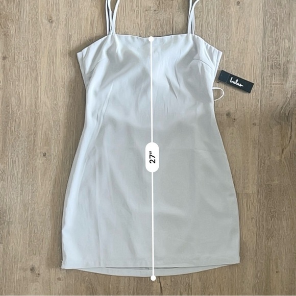 NWT Lulus Toast to Life Mini Dress – ’90s Coquette Minimalist Soft Girl Romantic - Picture 12 of 13